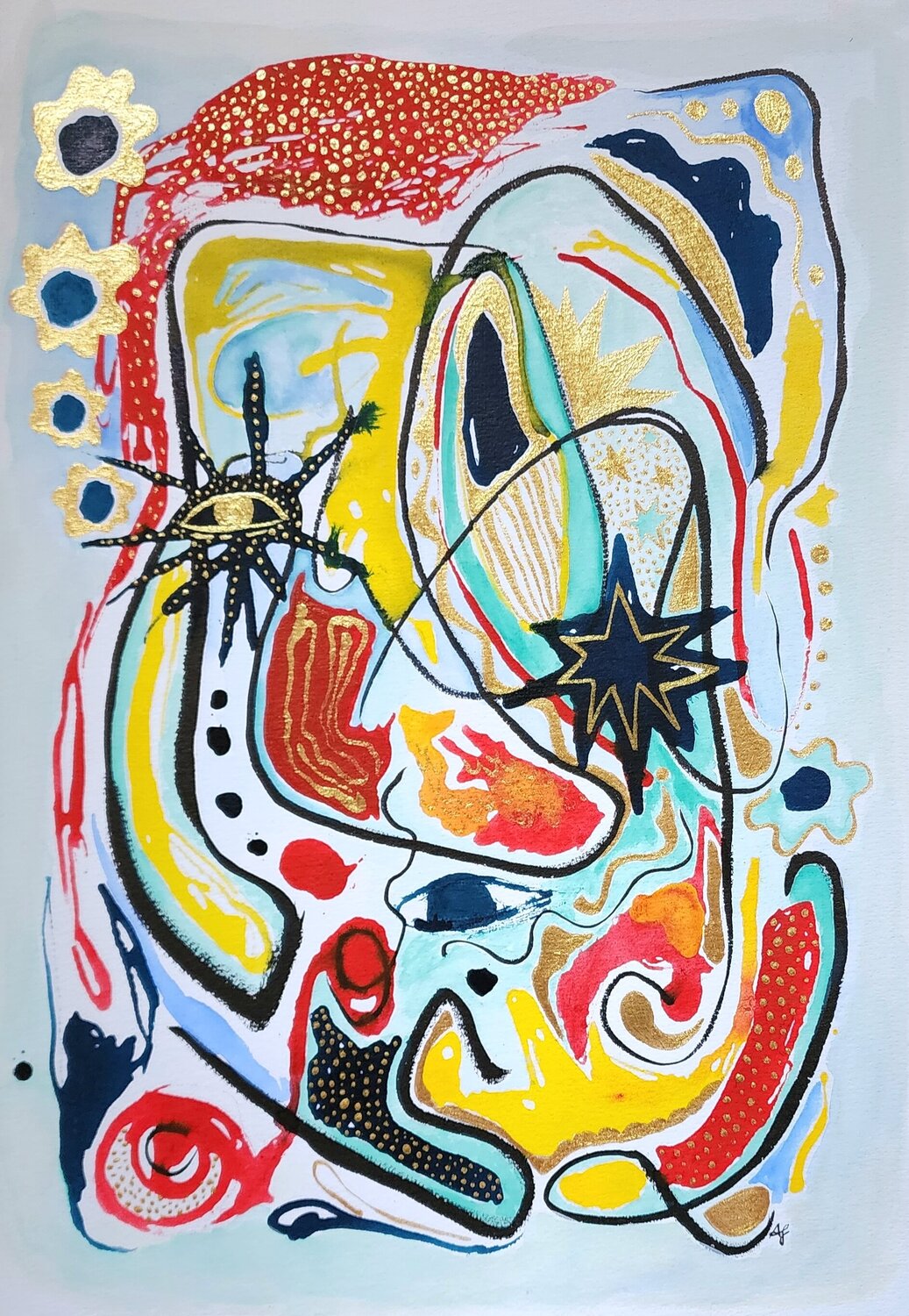 Dreamscape Nr. 3 Anna Schwank Obra en papel en venta