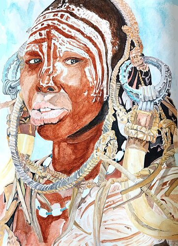 Cultura africana von Francesc Alemany, Malerei kaufen auf Singulart