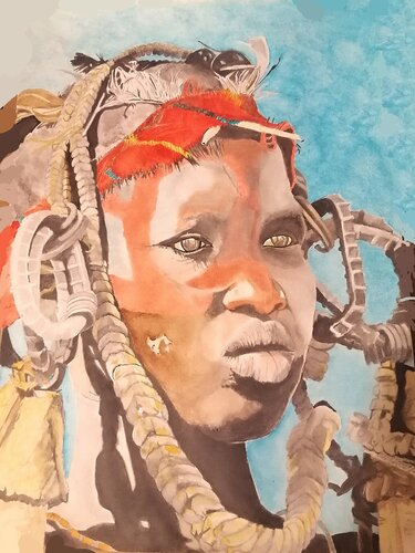 Mirada africana von Francesc Alemany, Malerei kaufen auf Singulart