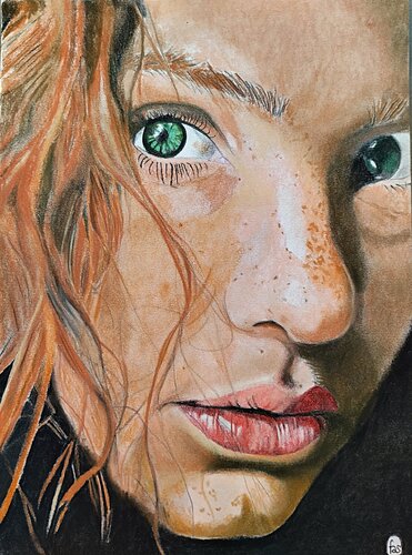 Ulls blaus / blue eyes di Francesc Alemany, Pittura in vendita su Singulart