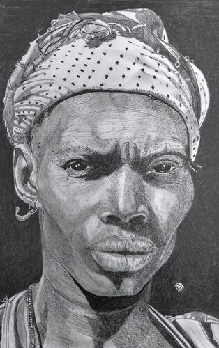 Africa en las venas by Francesc Alemany, Drawing for Sale on Singulart