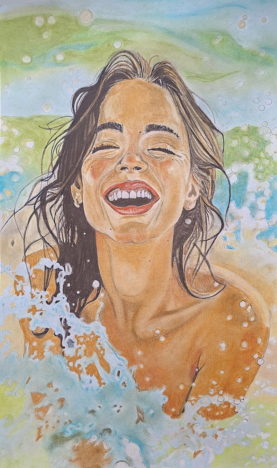 Baño en el mar Francesc Alemany Peinture originale à vendre