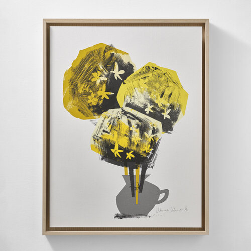 Silver vase by mocchi mocchi, Work on Paper for Sale on Singulart