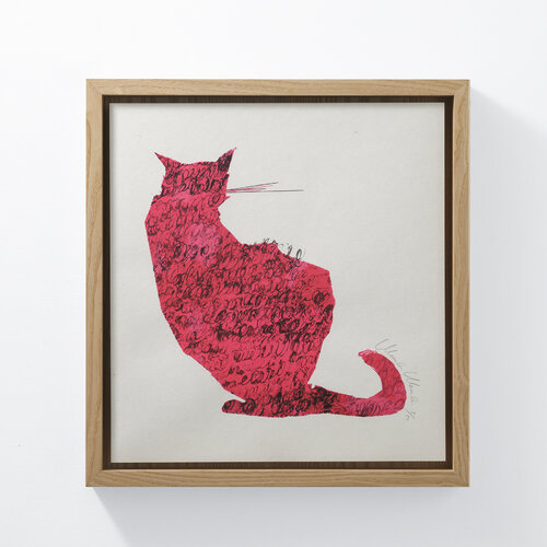 Ruby cat by mocchi mocchi, Work on Paper for Sale on Singulart