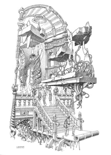 Visite des relicats d'une croyance obsolète von Régis Bezannier, Zeichnungen kaufen auf Singulart