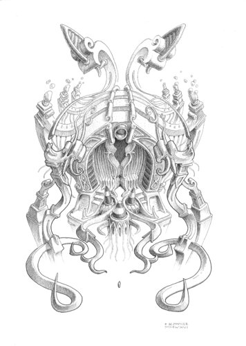 Le Tout-puissant face à l'humilité by Régis Bezannier, Drawing for Sale on Singulart