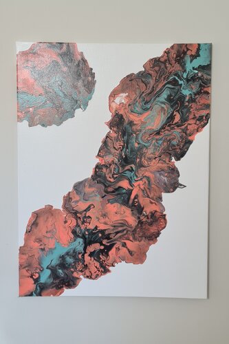 Éveil Corallien van Céline Sicre, Schilderij te koop op Singulart