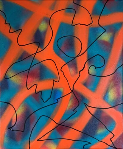 disruption #4 van N.K.Mip, Schilderij te koop op Singulart
