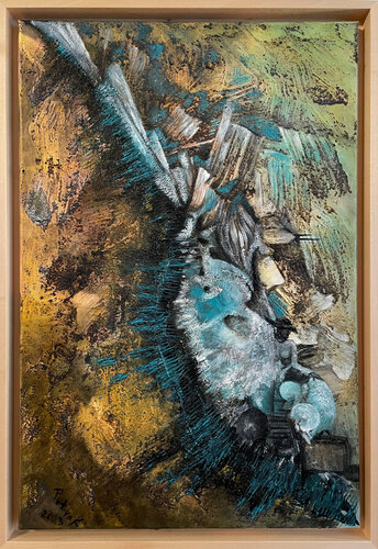 die Reisende by Petra Köck-Reiter, Painting for Sale on Singulart