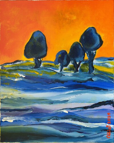 Wild River of Life von Ulla Plougmand, Malerei kaufen auf Singulart