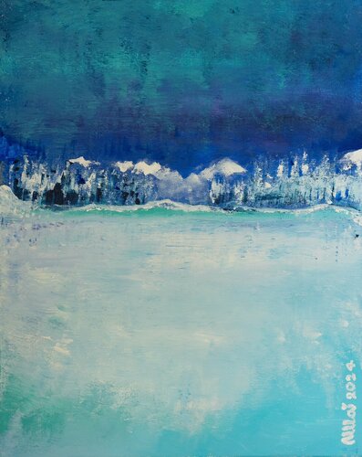 Scandinavian Wintry Lake von Ulla Plougmand, Malerei kaufen auf Singulart