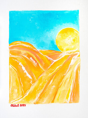 Fields of Gold von Ulla Plougmand, Malerei kaufen auf Singulart
