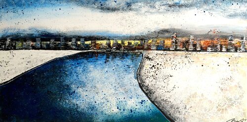 Skyline Iciness (Eiseskälte) Teil 2 von Nadine Giehl, Malerei kaufen auf Singulart