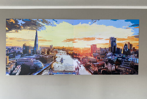 London Skyline di Nadine Giehl, Pittura in vendita su Singulart