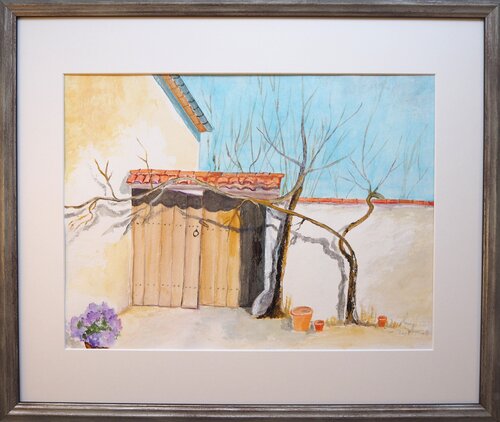 Alte Gartentür by Ute Lempp, 紙面作品 for Sale on Singulart