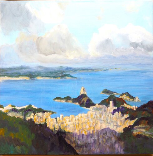 Blick auf Rio by Ute Lempp, 油畫 for Sale on Singulart