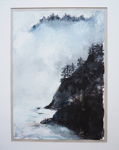 Nebel zieht auf by Ute Lempp, 紙面作品 for Sale on Singulart