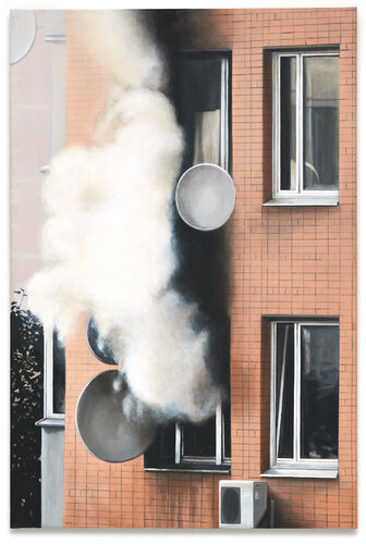 "Zimmerbrand01" by Barbara Breyer, 油畫 for Sale on Singulart
