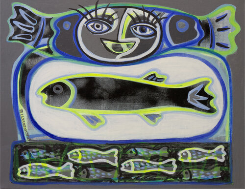 Big fish di Bohdan Buchkovskiy, Pittura in vendita su Singulart