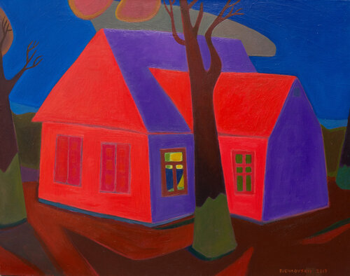 House of Solitude by Bohdan Buchkovskiy, Painting for Sale on Singulart