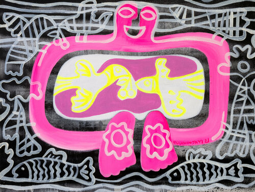 Happy by Bohdan Buchkovskiy, 회화 for Sale on Singulart