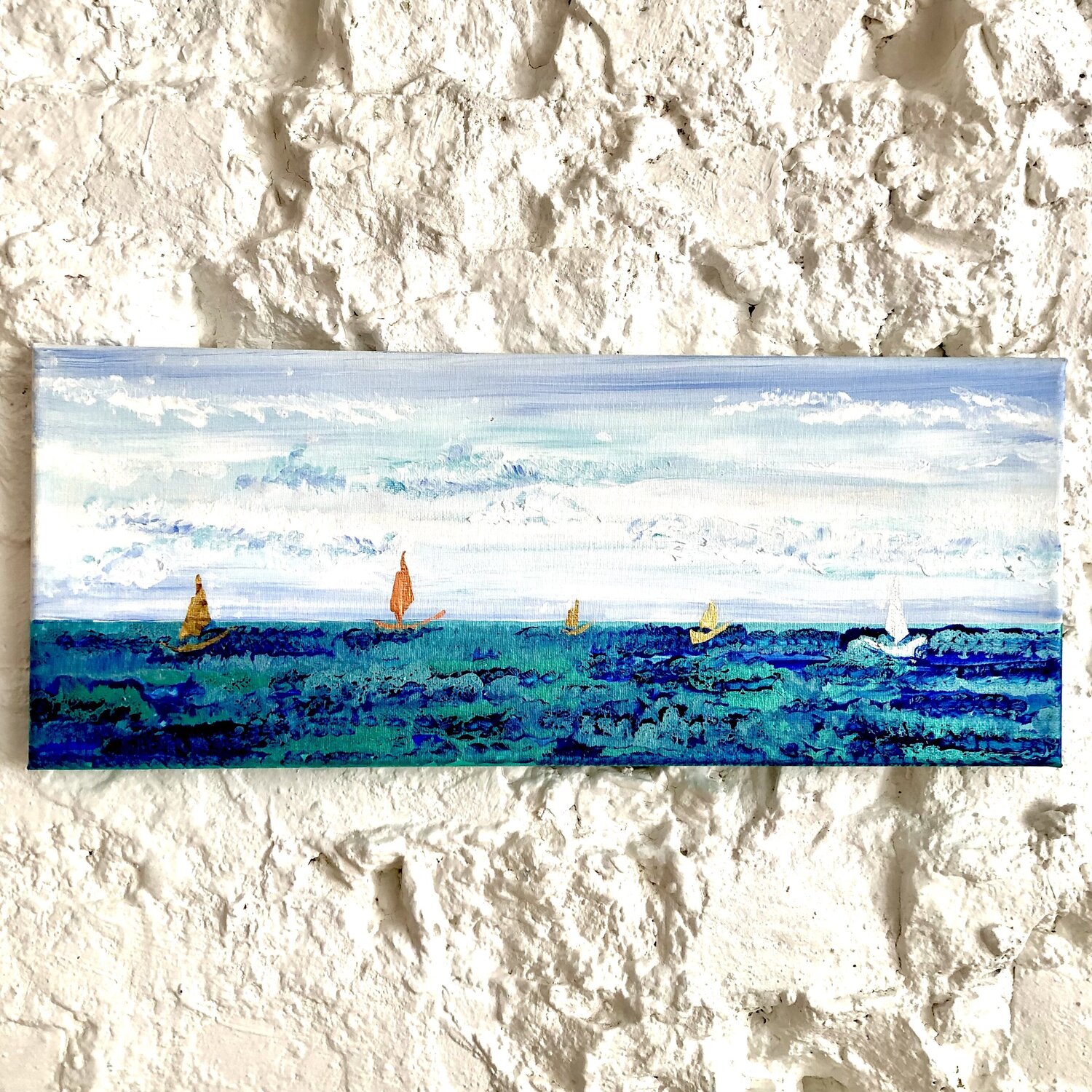 Gilded Flotilla Francesca Howard Original painting for sale