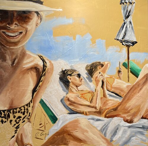 MIAMI BEACH by Clara Bergel, Painting for Sale on Singulart