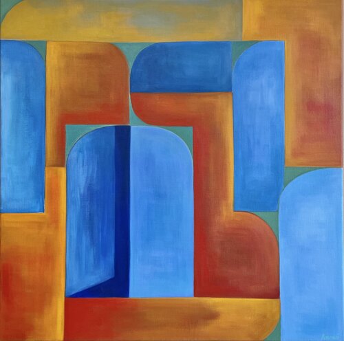 BLUE BEGINNINGS von Ahlam Amrani, Malerei kaufen auf Singulart