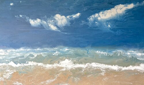 Hana Ka Nalu - Where the Waves Break by Marshall Williams, 회화 for Sale on Singulart