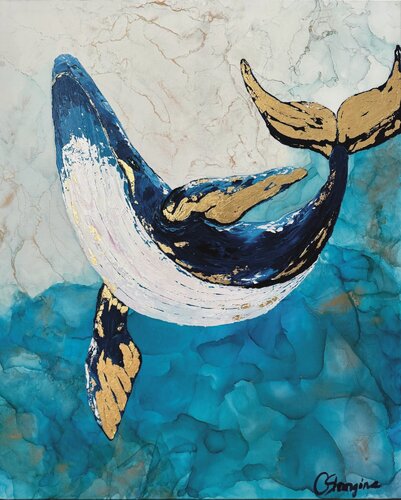 Lord of the seas di Olga Shangina, Pittura in vendita su Singulart
