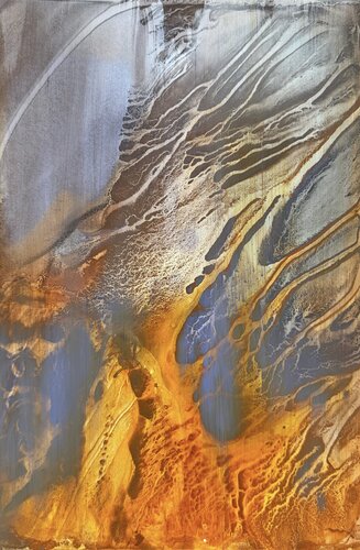 Between Control & Flow VII par Olga Shangina, Œuvre sur papier en vente sur Singulart