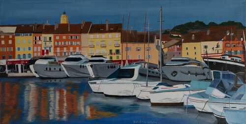Saint Tropez di Claudia Luethi alias Abdelghafar, Pittura in vendita su Singulart