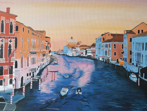 Venedig - Canale Grande by Claudia Luethi alias Abdelghafar, Painting for Sale on Singulart