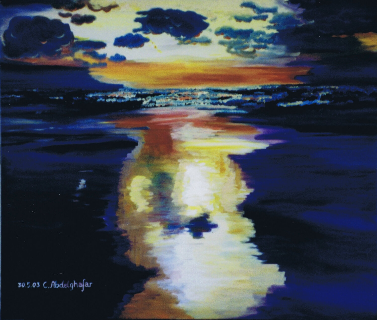 Abendrot am Meer Claudia Luethi alias Abdelghafar