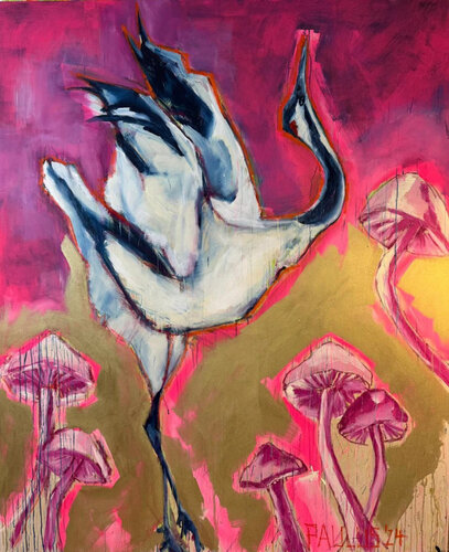 Kranich di Tina Paulus, Pittura in vendita su Singulart