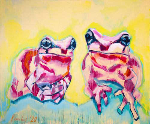Frösche de Tina Paulus, Pintura a la venta en Singulart