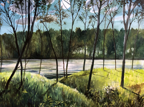 MONDFLUSS van Rolf Kampmann, Schilderij te koop op Singulart