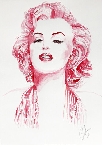MARILYN MONROE 19 van Rolf Kampmann, Werk op papier te koop op Singulart
