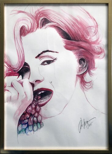 MARILYN MONROE 20 by Rolf Kampmann, Work on Paper for Sale on Singulart