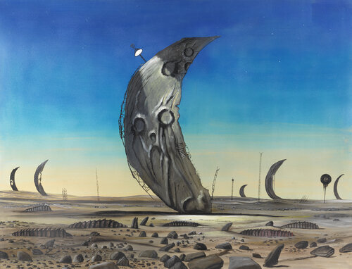 MONDLAND 1 van Rolf Kampmann, Schilderij te koop op Singulart