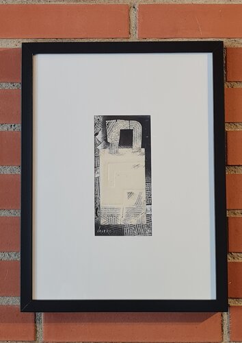Elogio a Chillida par Jaime Martínez Valero, Œuvre sur papier en vente sur Singulart