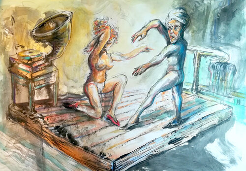 Ensayo de Baile di sebastian margulis, Disegno in vendita su Singulart
