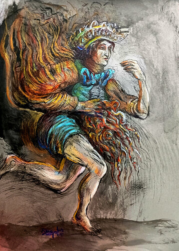 La carrera de enrique IV by sebastian margulis, Drawing for Sale on Singulart