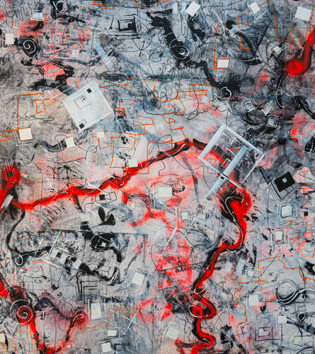 Midnight Garden di Birute Celik, Pittura in vendita su Singulart