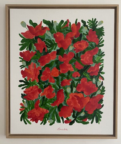Poppies in Belvès von Lonidia, Malerei kaufen auf Singulart