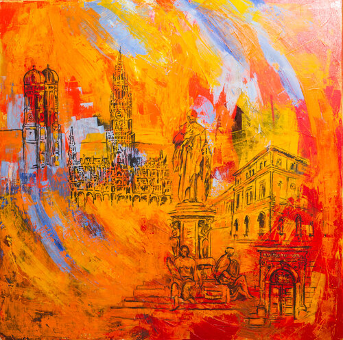 München Bavaria von Ursula Leinfelder, Malerei kaufen auf Singulart