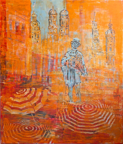 Gruß aus München von Ursula Leinfelder, Malerei kaufen auf Singulart