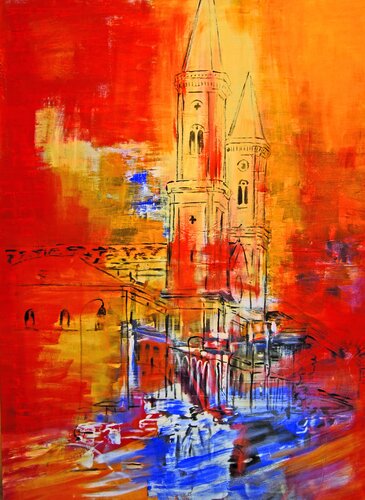 München Ludwigskirche von Ursula Leinfelder, Malerei kaufen auf Singulart