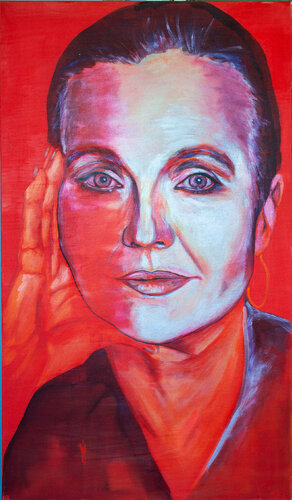 Hanna Schygulla von Ursula Leinfelder, Malerei kaufen auf Singulart