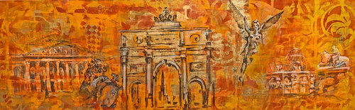 München Panorama von Ursula Leinfelder, Malerei kaufen auf Singulart